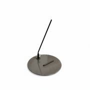 Fótplata fyrir dömugínu – glært lakk, Ø38 cm. Með fóta- og kálfafestingu.