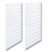 Rákupanel - staðal ( 59,5 x 240 cm.) - hvítt með ál-listum