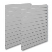 Riflapanel - Staðal (120 x 240 cm.) - Grátt með álalistum