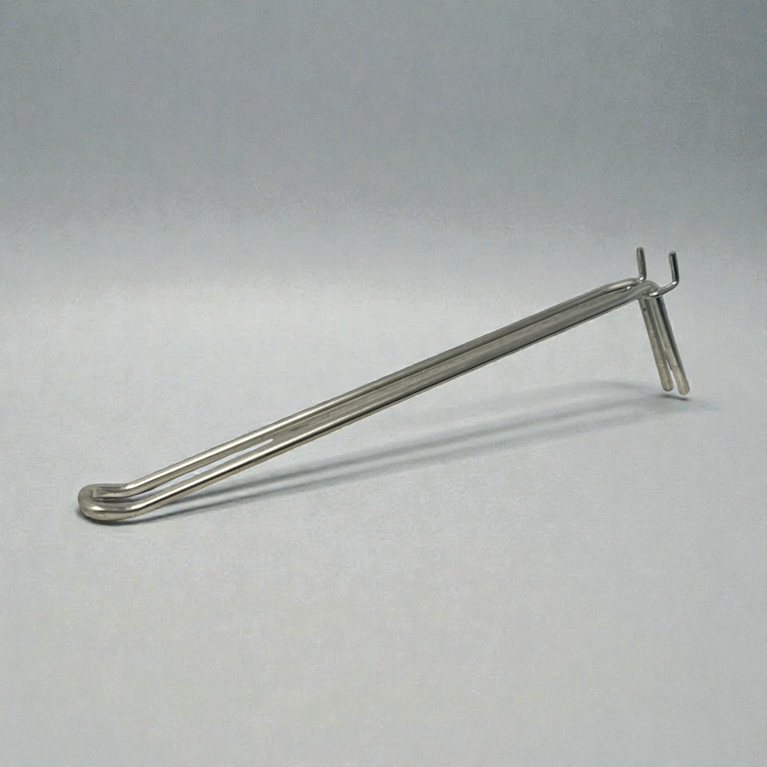 Eurokrókur fyrir götótta plötu, zink, 30 cm, Ø 6mm