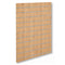 Rillupanel - standard ( 120 x 120 cm.) - eikarútlit með ál-listum