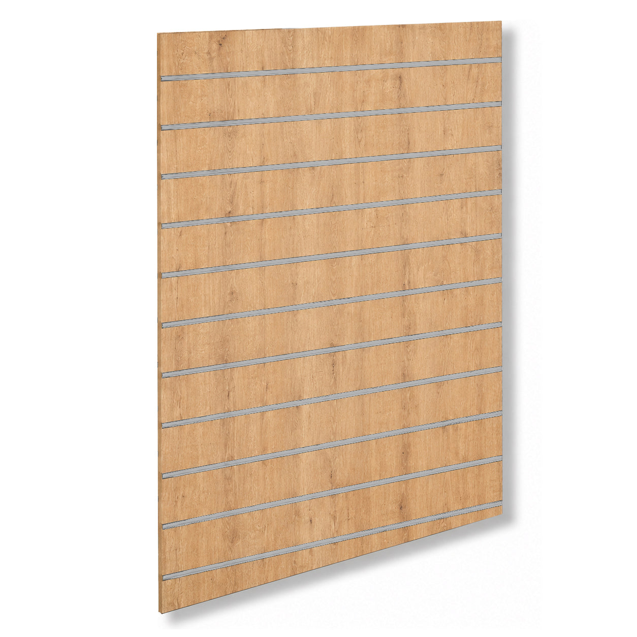 Rillupanel - standard ( 120 x 120 cm.) - eikarútlit með ál-listum