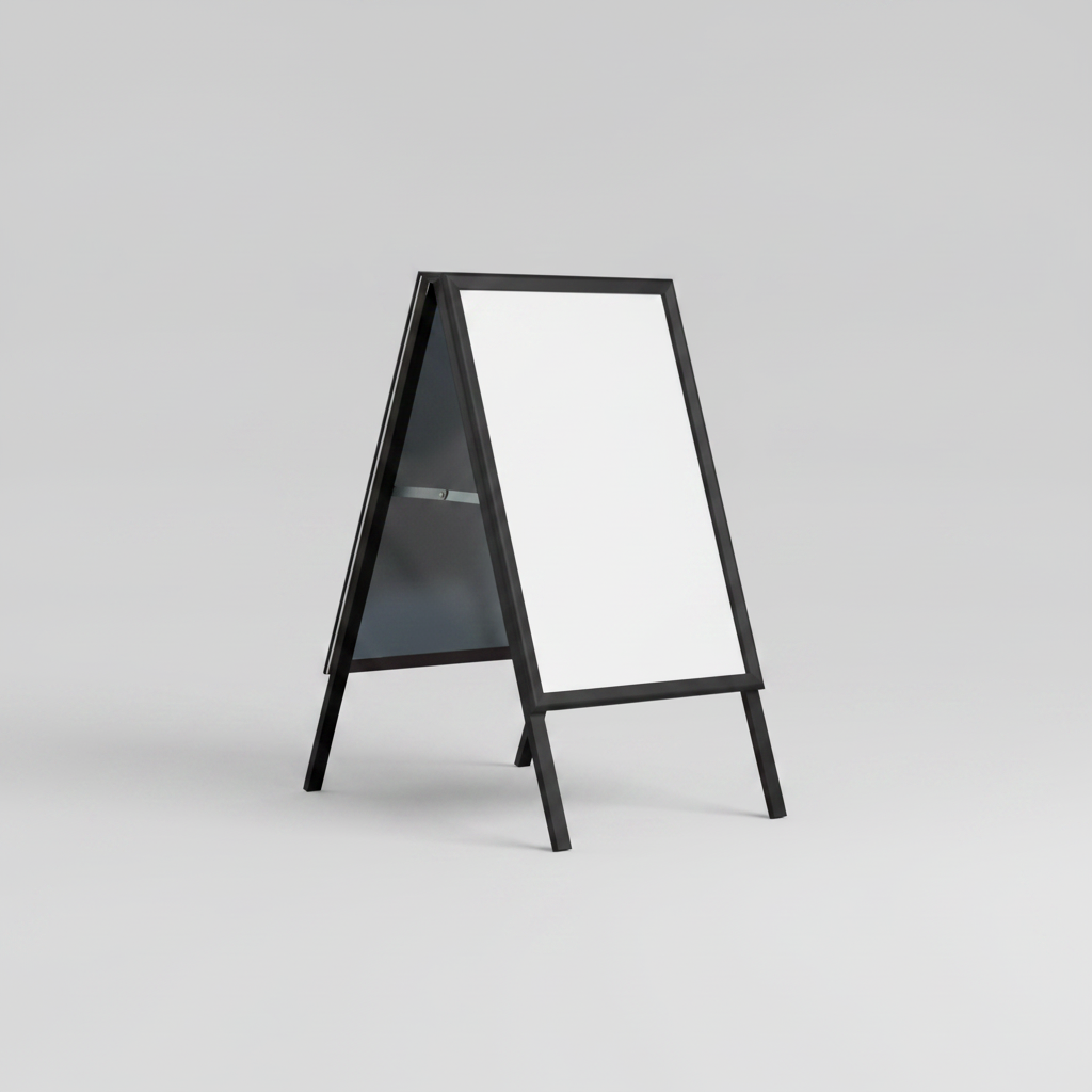 A-skilti með snaprammum 50 x 70 cm – svart