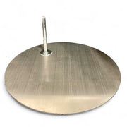 Fótplata fyrir gínu – burstað satín, Ø36 cm.