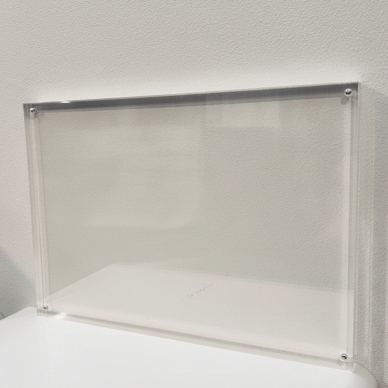 Segulskiltahaldari, A3, B29,5 × D2 × H42 cm, glært akrýl