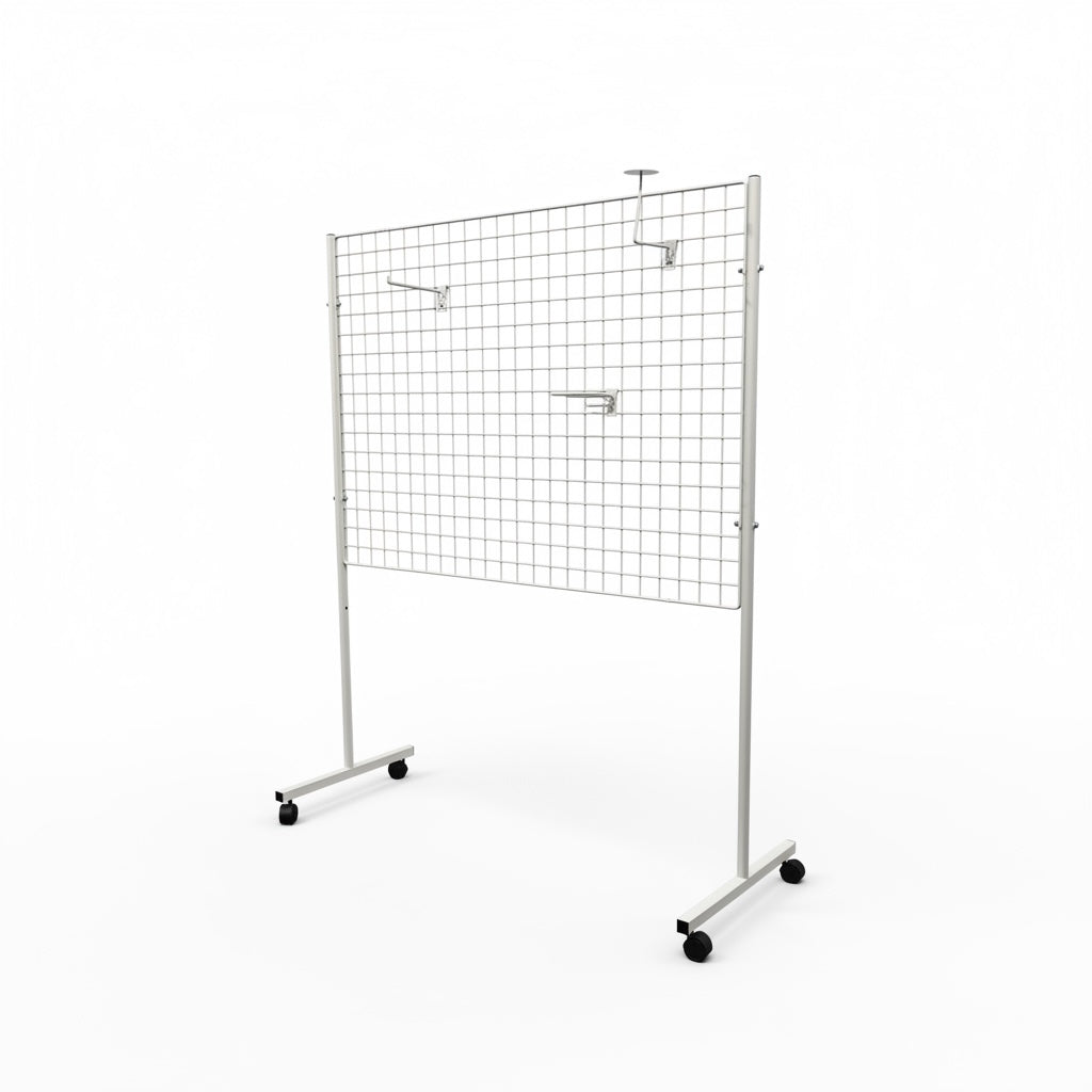 Hvid gittergondol med gittermål 90 x 120 cm
