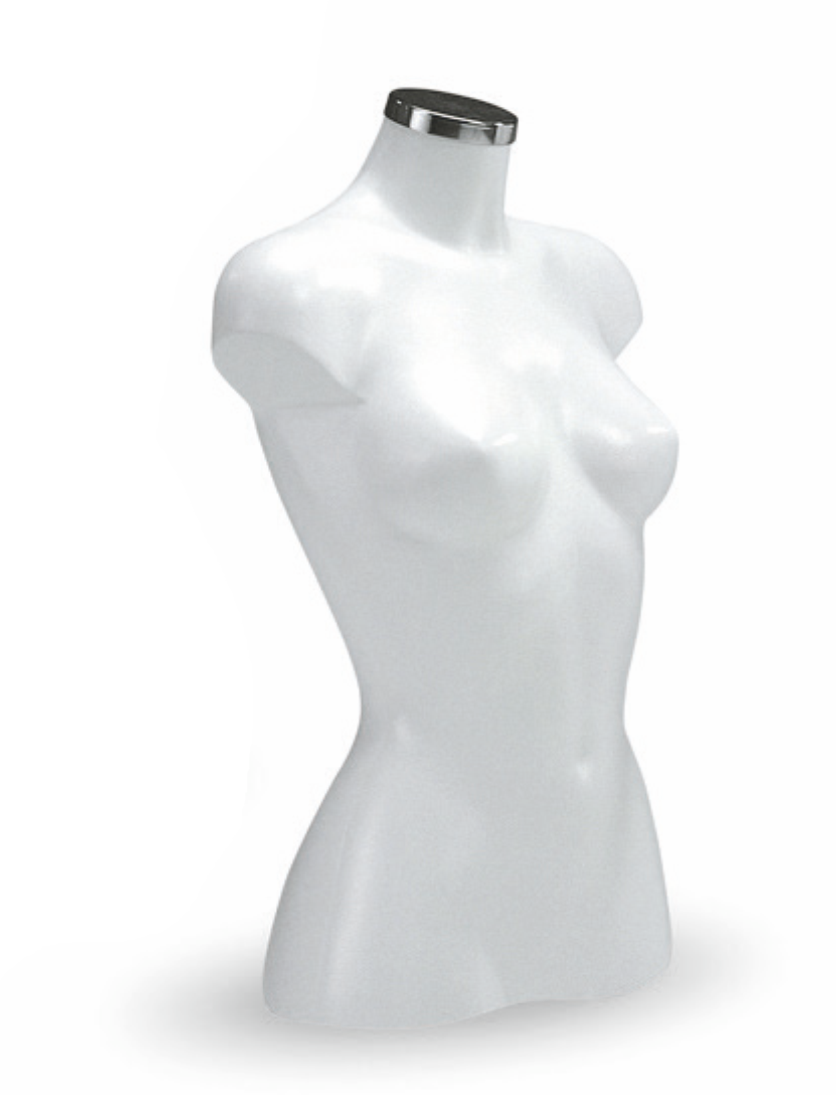 Elite, damatorso, hvít, barm 88, mitti 62, hæð 62 cm (Röð 5200) (Energy)