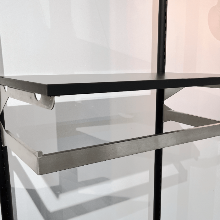 U-bøjlestang 120 cm. Burstet satín. B-MT