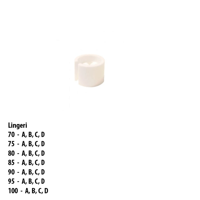 Mini biter med lingerie-størrelser. 100 ens per pose. Vælg størrelser