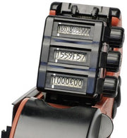 Prismærkepistol. 3 linjur. RAUÐUR