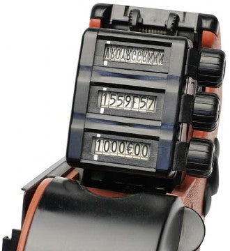 Prismærkepistol. 3 linjur. RAUÐUR