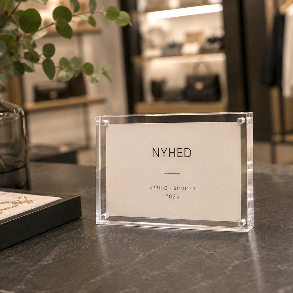 Segulskiltahaldari, A7, gagnsær akrýl