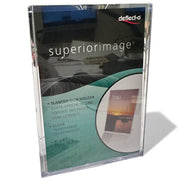 Skiltahaldari, A6 hár, skáinn, akrýl, 10 x 15 cm