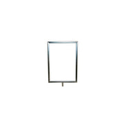 Skiltahaldari. Málmur A4 með m10 mm þráði. Króm