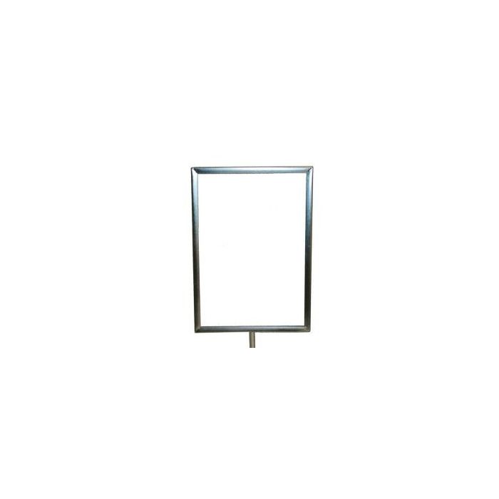 Skiltahaldari. Málmur A4 með m10 mm þráði. Króm