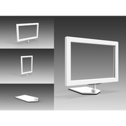 Skiltahaldari. A7 með segulfót. HVID