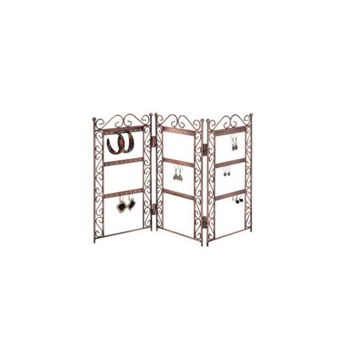 Eyrnaleyfiskjaldur. Fellingarveggur. Kopar. 26 x H45 cm. Allt að 36 pör