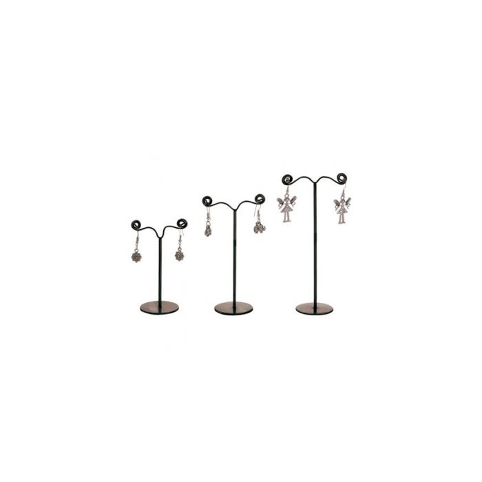 Eyestiksskab (sæt á 3 stk.) Sort. H 11 - 9 og 7 cm.