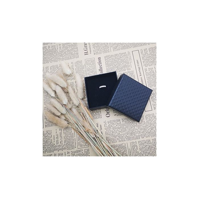 Skartbox fyrir skartgripi. Svört. 7,5 x 7,5 x H3,5 - 20 stk.