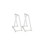 Borðfætur/stuðir í hvítu. Sett af 2 stk. 63 x 32 H 70 cm.