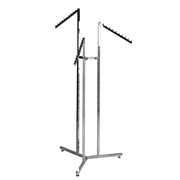 Gólffesta 3-arma / bein með nylonhjólum, burstað satin ( Joy stativ)