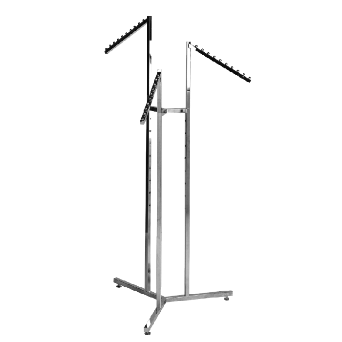 Gólffesta 3-arma / bein með nylonhjólum, burstað satin ( Joy stativ)