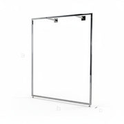 Veggfestet ramme til kleshengere - stativ 1200 Børstet satin - B-MT