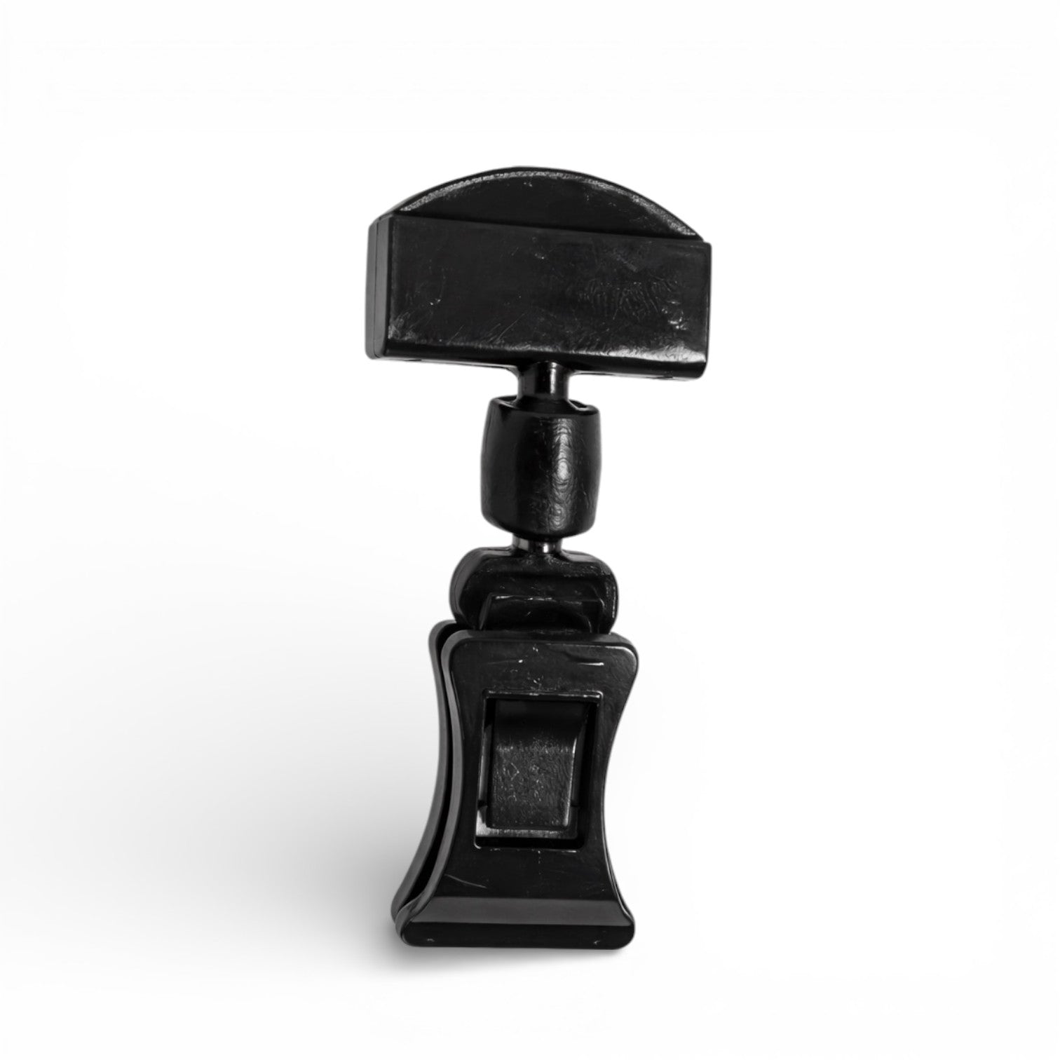 Clear Grip lille skilteholder i sort akryl med smal holder