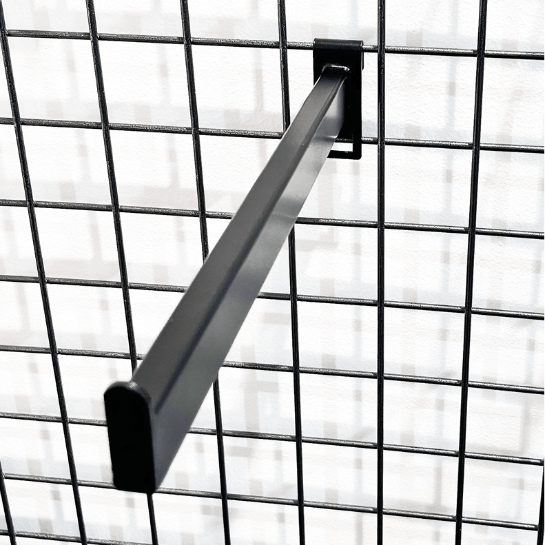 Bein frontheng t/ gitter. Svart - 30 cm
