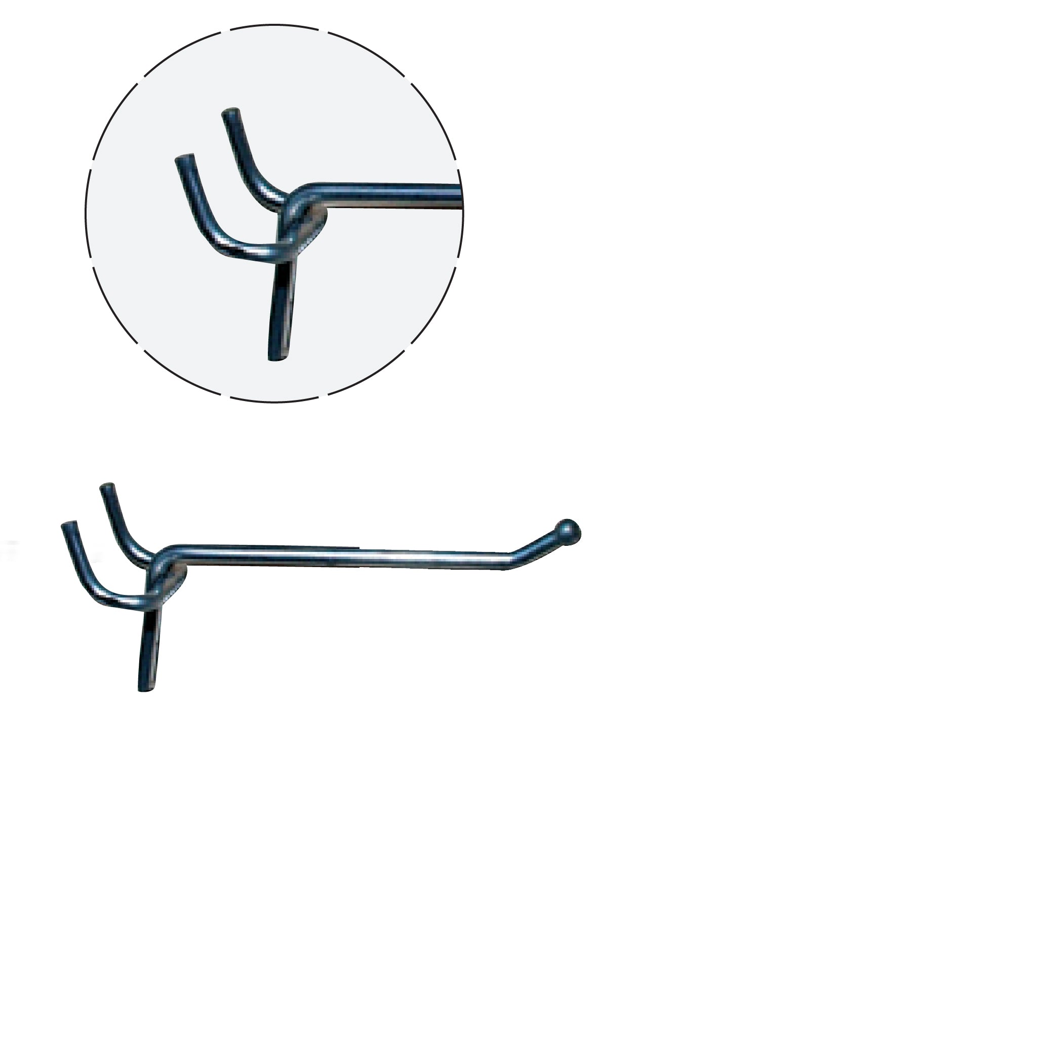 Afstandskrog til rillepanel og hulplade, galvaniseret, 5 cm, Ø 4 mm