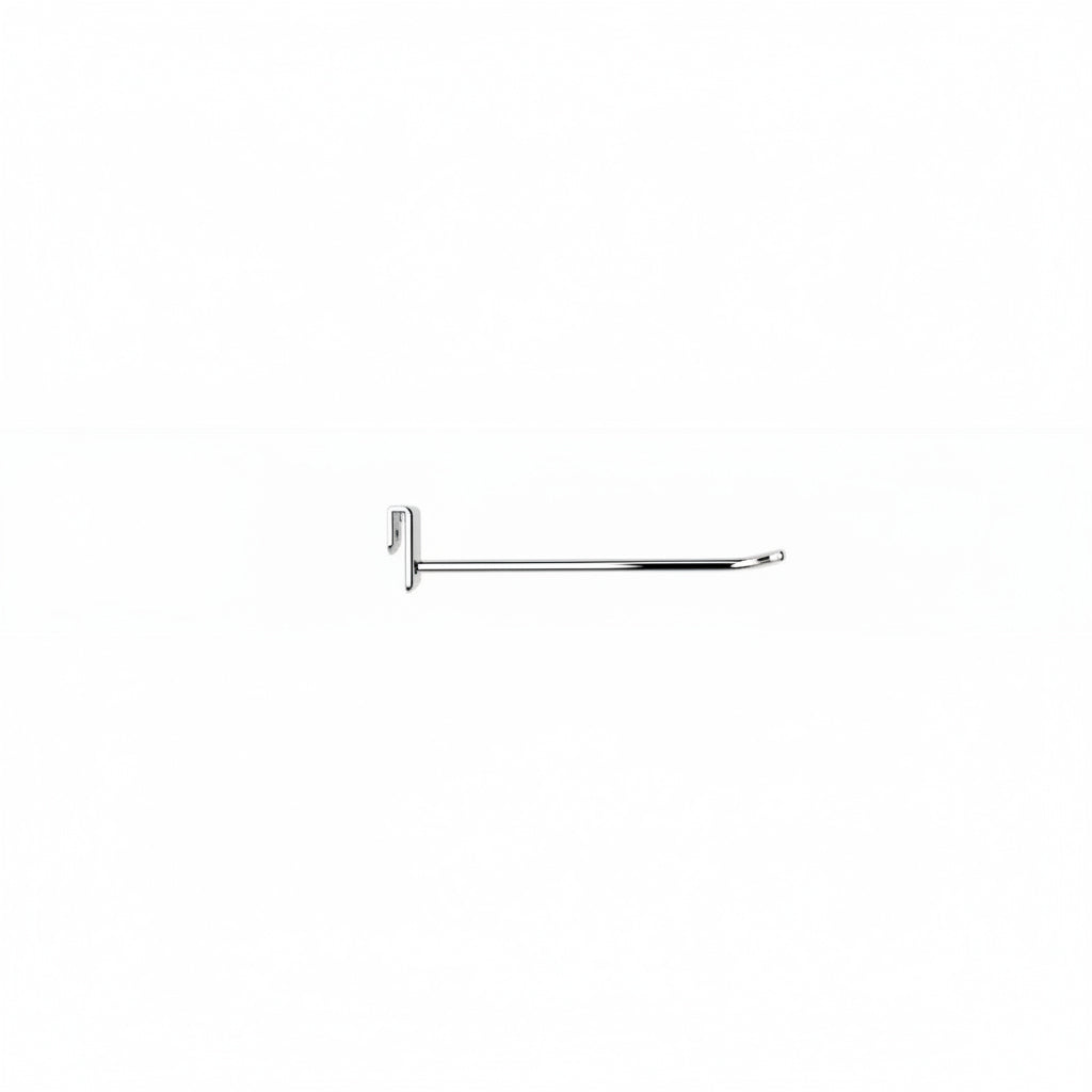 Krok fyrir 5 mm skrautstang, krom, 15 cm. Ø5 mm, fyrir Superskinne