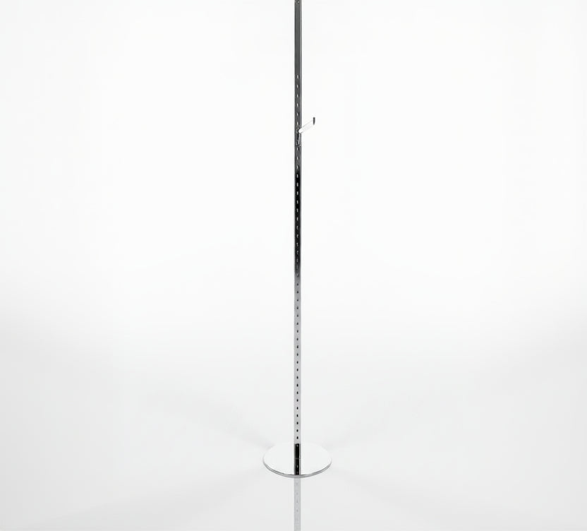 Glugga- / súludisplay með framhengi. 40 mm, H226 cm. Króm