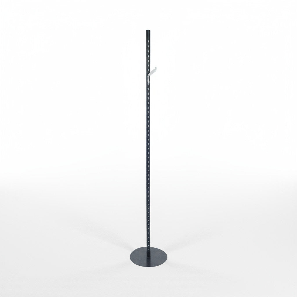 Glas-/søjledisplay med fronthæng. 60 mm, H226 cm. Vælg farve