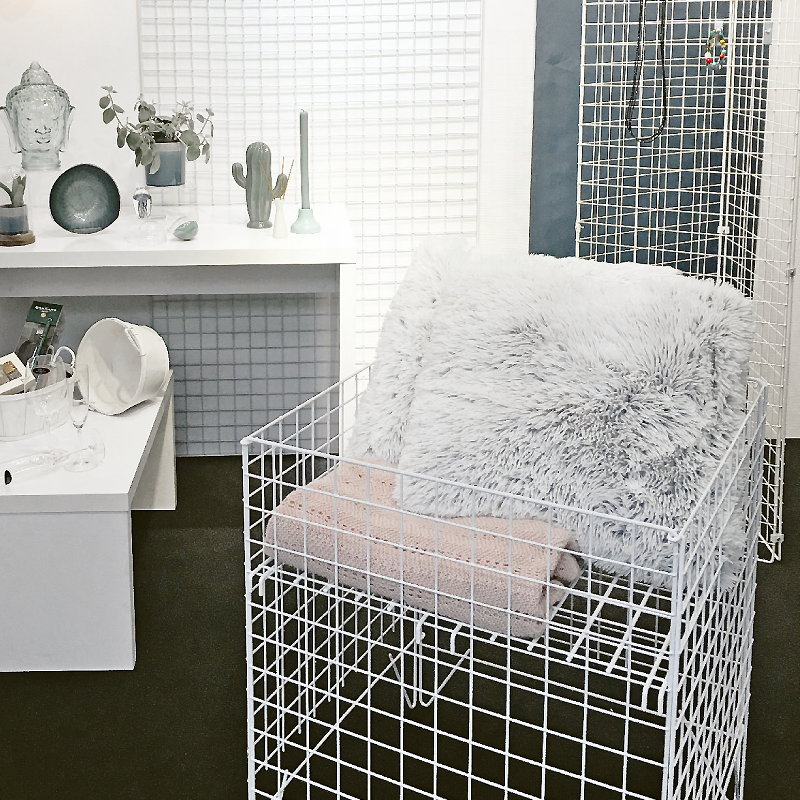 Købskurv - STORKØB - Hvítt - Nancy II. Min. 5 stk.