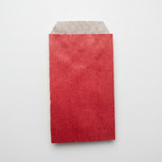 Rød kraftpapir gavepose 7 x H12 cm