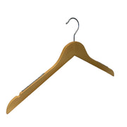 Tréhengi, massíft, flatt, fyrir fullorðna, með gúmmí og hakki, án stöngs, ljósara náttúrulegt, 12 mm þykkt, 45 cm.