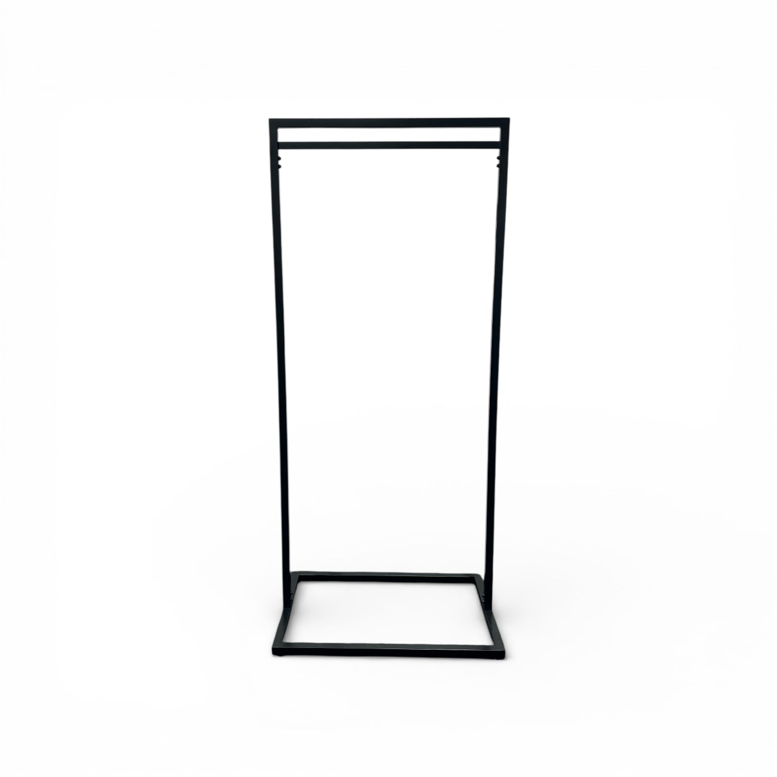 Fritstående bøjle-/tøjstativ, sort, B80 x D50 x H180 cm — Frame