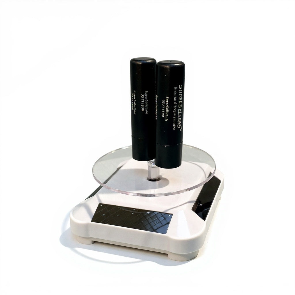 Snurrepodsokkel, roterande display med solcell