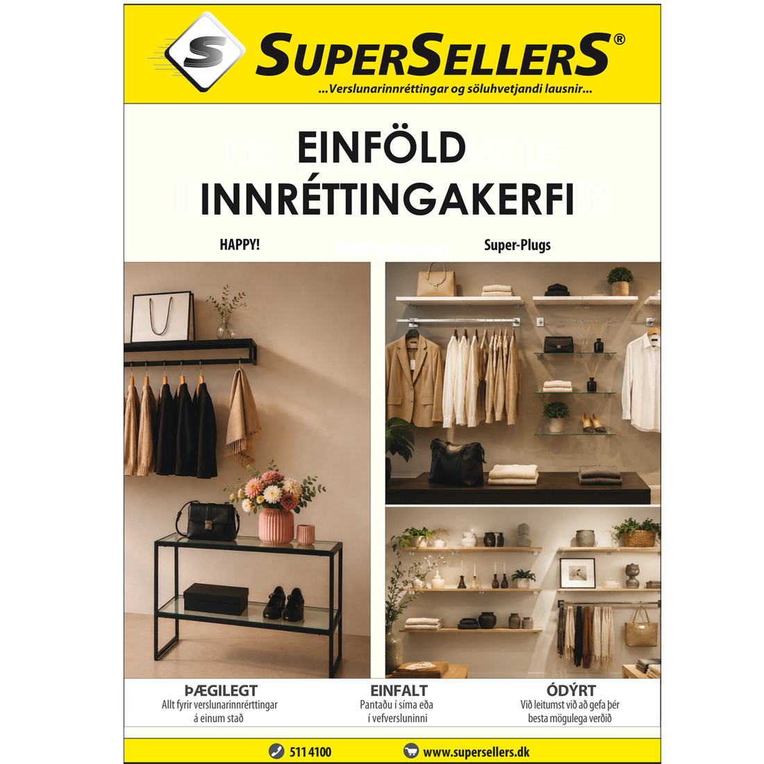 <strong>Einföld innréttingakerfi</strong>