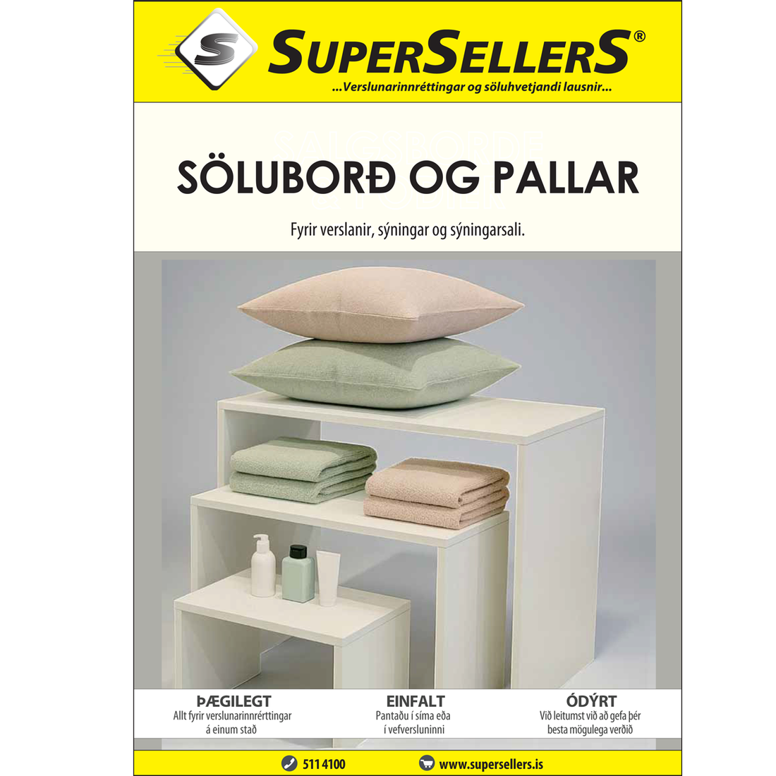 <strong>Söluborð og pallar</strong>