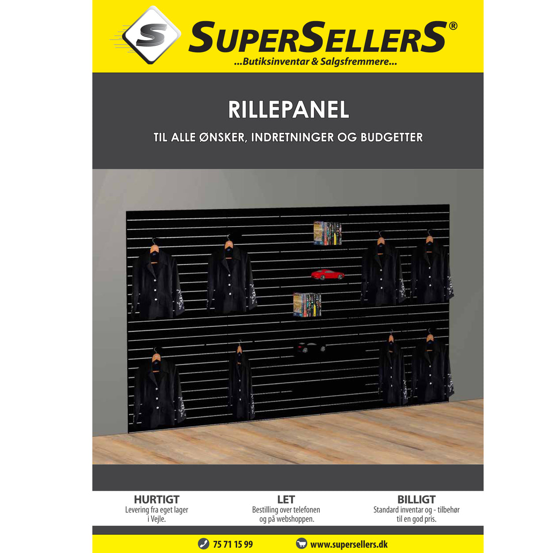 <strong>Rifflað p panel og fylgihlutir</strong>