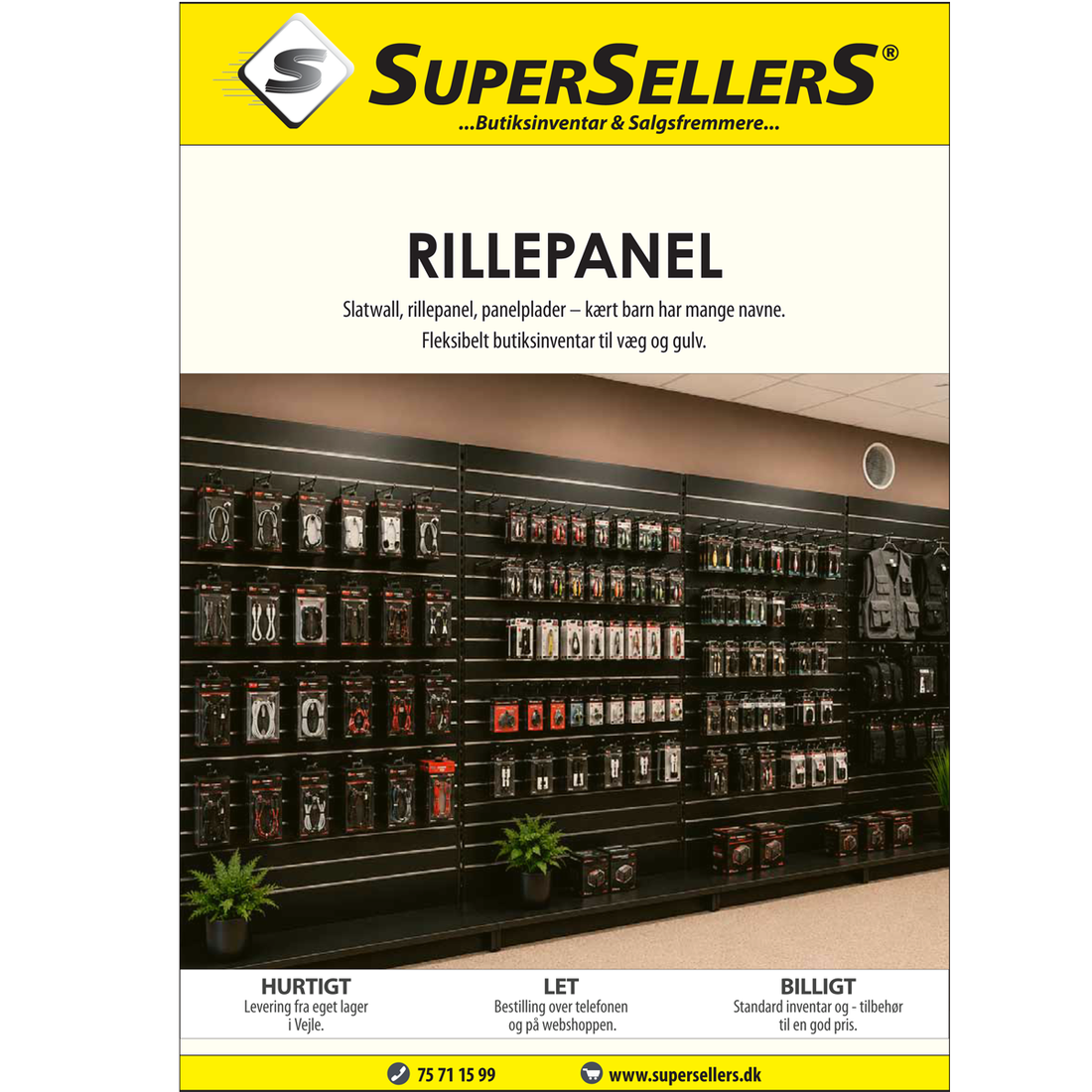 <strong>Rifflað p panel og fylgihlutir</strong>