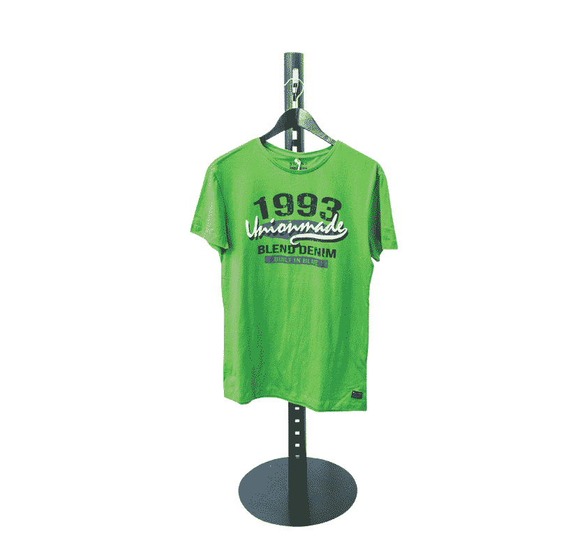 Glas-/søjledisplay med fronthæng. 60 mm, H138 cm. Vælg farve