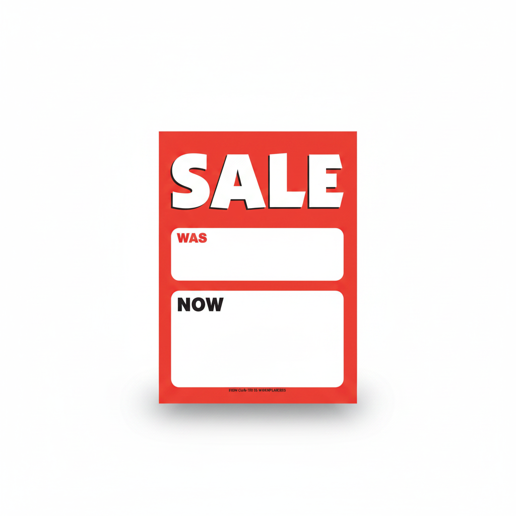 A4 skilti - SALE - 10 stk.