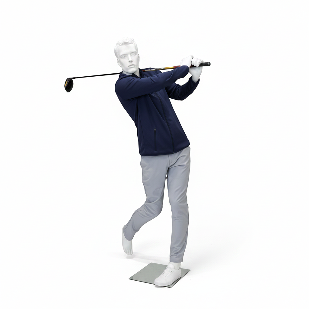 Herraíþróttagína fyrir golf, hvít.