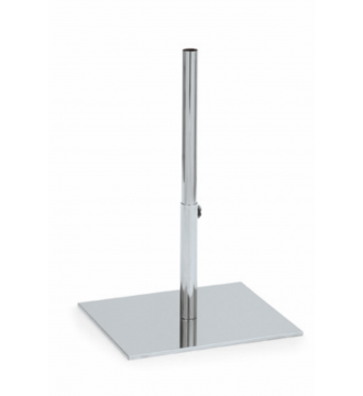 Fóður fyrir búk, teygjanlegur, lágur, krómaður, ferkantaður diskur, H20–55 cm, Elite torso (Serie 5200)