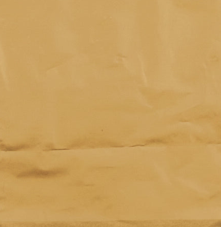 Gullitaður plastpoki, 22 x 30 cm.