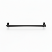 Sort dekostang til rillepanel, 60 cm