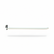 Vörukrókur fyrir 5 mm dekoslá, hvítur, 30 cm. Ø8 mm, fyrir Superskinne. Sérlega sterkur.