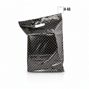 Plastpoki með gullblaðamynstri – 300 stk.
